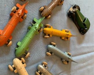 Antique Toy Cars Including Tootsie Toy