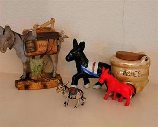 Collection of Donkey Figurines