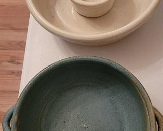 Large Pottery Serving Bowls