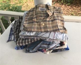 Vintage 1960s and 70s button down shirts for men, pearl-snaps, Levi, wrangler, etc