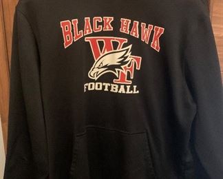 Black Hawk Football Hoodie