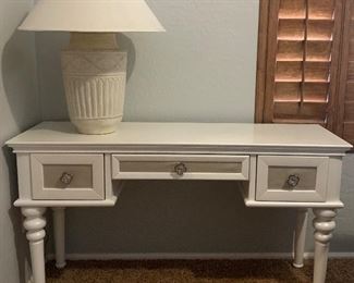 Najarian Paris Writing Desk Desk 53 1/2 w x 17 3/4 d x 29 1/2 h , Table Lamp