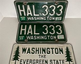 1961 Washington License Plates