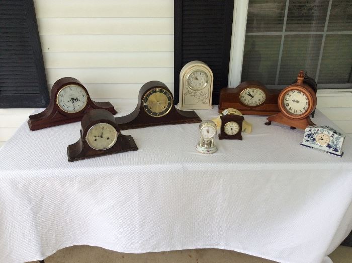 Collection of Vintage Clocks
