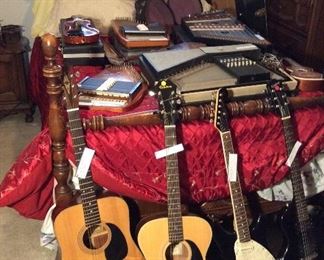 Classical country guitars electric guitars, amps, steel harps