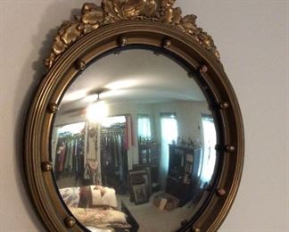 Yes it is real, Antique American Eagle round convex mirror. Buy it now. $ 800.00