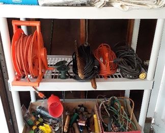 garage, garden tools