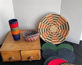 Small Cabinet Woven Crafts