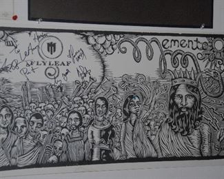 Memento Mori Flyleaf poster, autographed