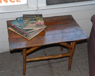 Several rustic handmade furniture pieces, circa 1930s