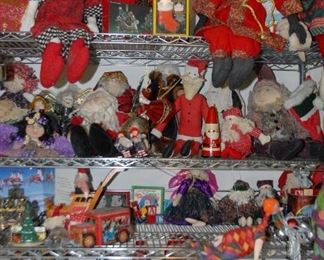 Tons of  Christmas including handmade Santas