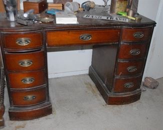 Mahogany Desk, circa 1940s
