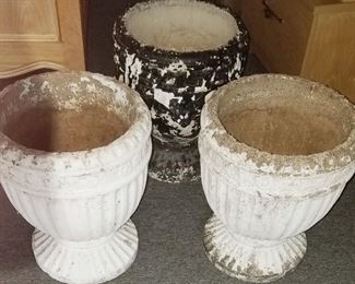 Much outdoor!! Concrete flower pots