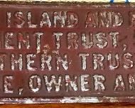 Vintage advertising. Chicago, Rock Island and Pacific Railroad metal sign