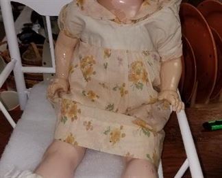 Large selection of antique and modern dolls. 