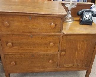 Unique oak dresser