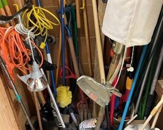Brooms, shovels and much more.