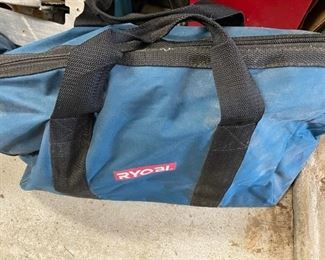 Assorted Ryobi power tools.