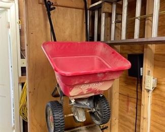 Fertilizer spreader.