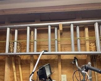 Telescoping ladder.