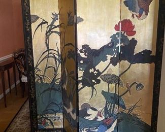 Beautiful Asian screen with two sides.