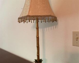 Fringe table lamp.