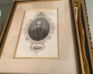 Black and white print.