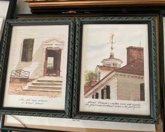 Set of print from Mount Vernon.