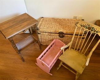 Small pieces of children's furniture.