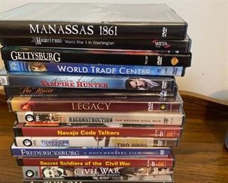 History DVDs.