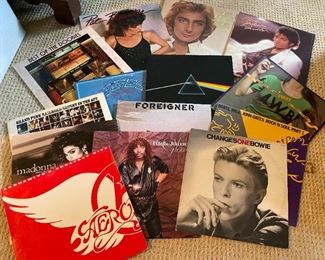 Selection of record albums.