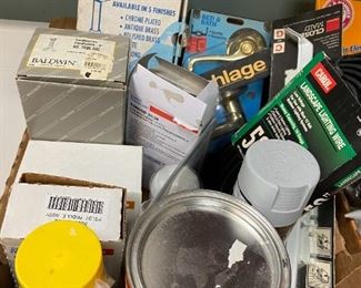 Assortment home improvement items.