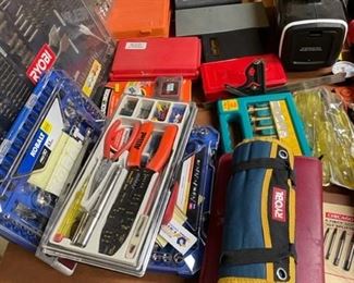 Socket and drill bit sets.