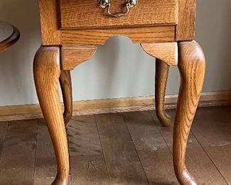 Set of Three Coordinating Accent Tables; Coffee Table and Two End Tables in good condition with some wear including scratch/nick marks. 
