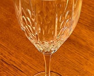 oyal Doulton Crystal Stemware. Beautiful stemware! Includes nine 7.75" glasses and 8 glasses measuring 8.5" 