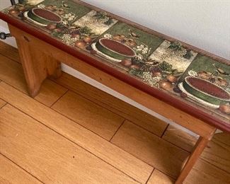 Wall bench perfect for hallway or small area
