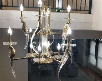 Sergio Orozco "birds of paradise" chandelier  $4500