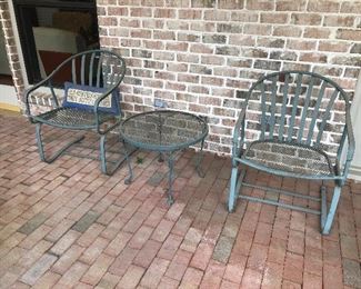 Patio chairs 45.00 ea.
Small table 25.00