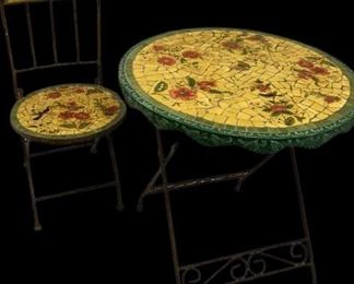 mosaic table set