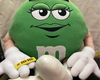 Ms Green M&M the chocolate shell is 19"