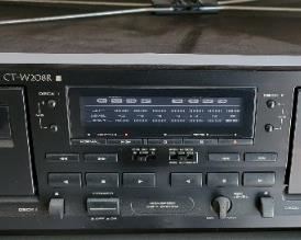 #13.  $50.00. pioneer double cassette deck CT-W208R