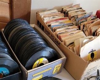 Mostly  late 50's they mid 70's.  Records will be sold on