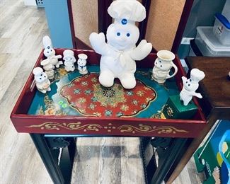 Table and Pillsbury Dough Boy Collectabled