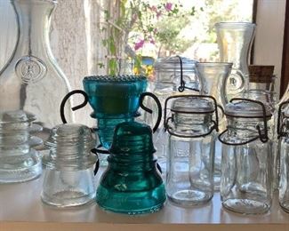 Vintage Insulators and Canning Jars