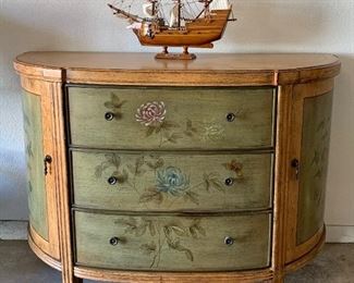 Demilune Hand Painted Chest