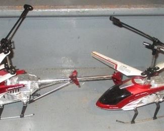two helicopters - with remotes  