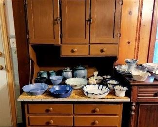 Early kitchen cupboard with possum belly drawers- super good piece