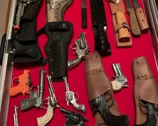 Cap Guns and knives 