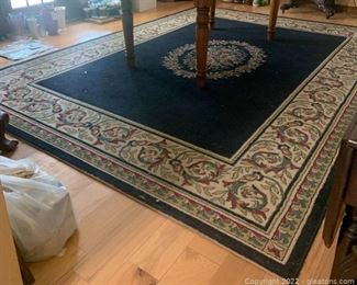 Charisma Area Rug in Blue Ivory