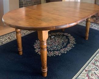 Sturdy Oak Dining Table for Up to Six People